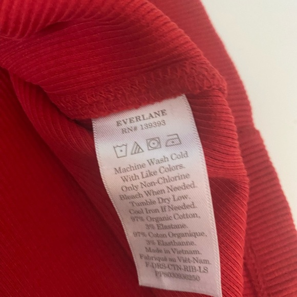 Everlane The Ribbed Red mini dress - Picture 6 of 13
